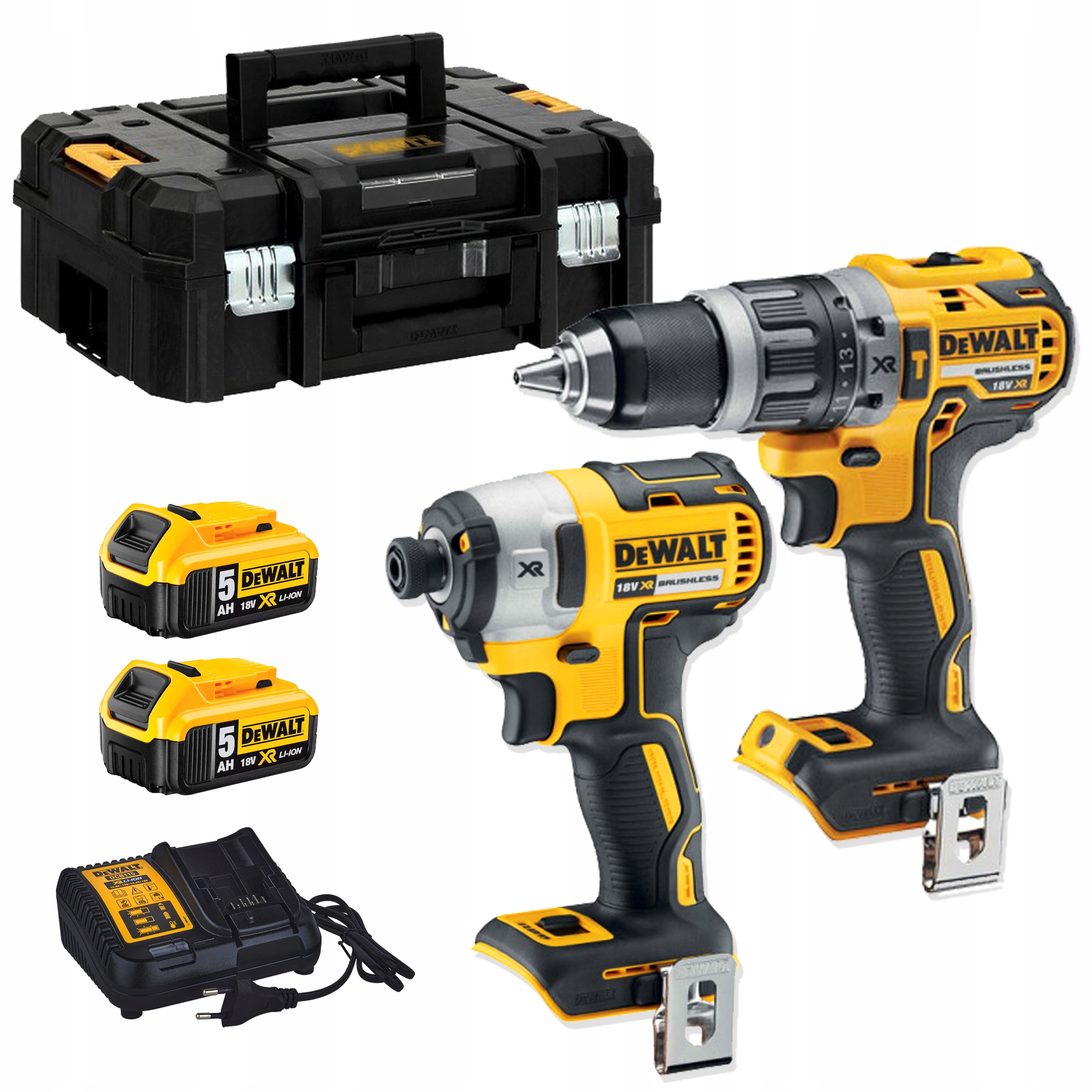Dewalt zestaw DCK266P2T wkrętarka zakrętarka 2x5Ah
