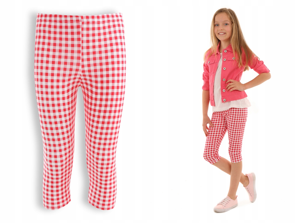 

Legginsy 3/4, getry Nadruki - 128 Kropek 013