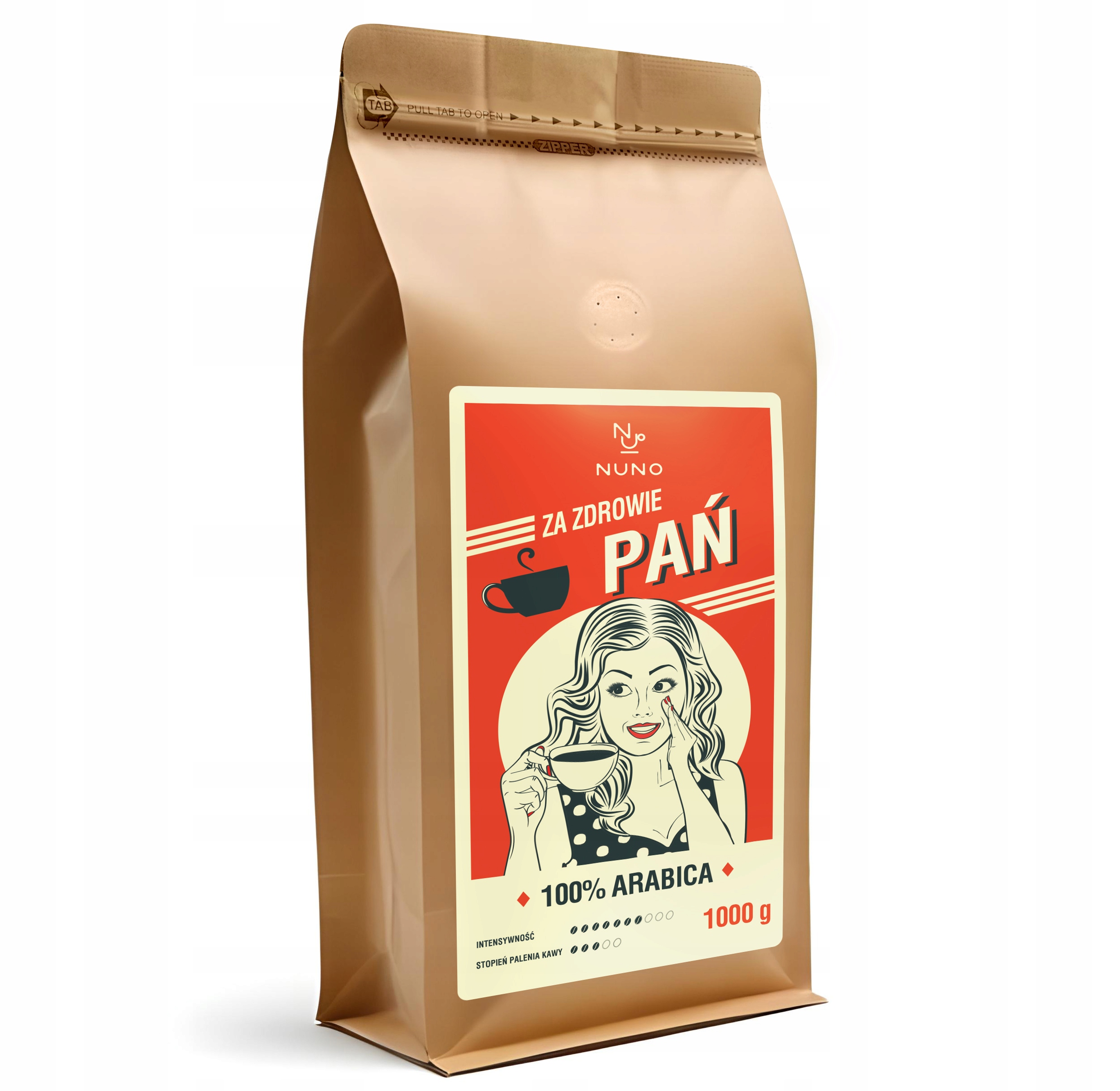Kawa ziarnista 100% Arabica Nuno Dzień Kobiet 1000g