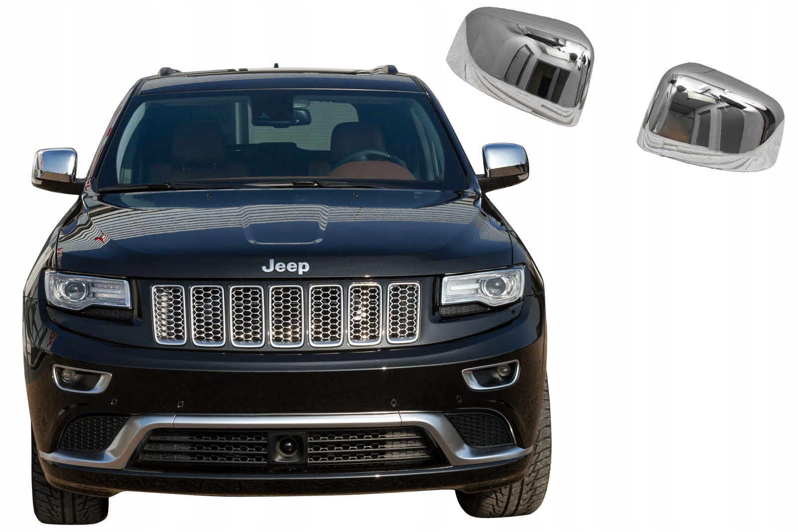 JEEP GRAND CHEROKEE IV WK2 2010-2021 CHROMOWANE NAKŁADKI NA LUSTERKA