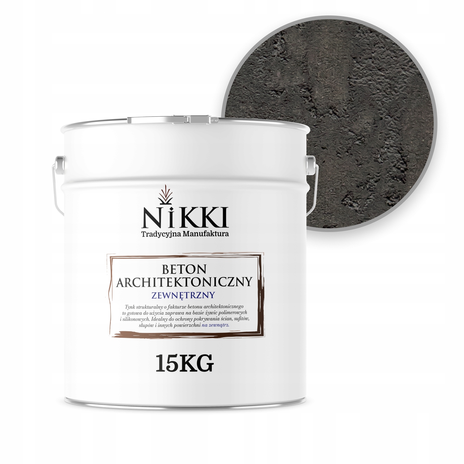 Fasádna omietka so štruktúrou architektonického betónu 15 kg Antracit F267