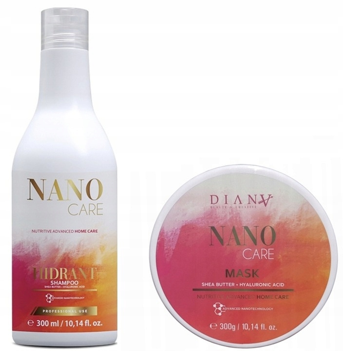 Diana Beauty Nano Care Zestaw Po Nanoplastii, Złote Proteiny 300ml 300ml