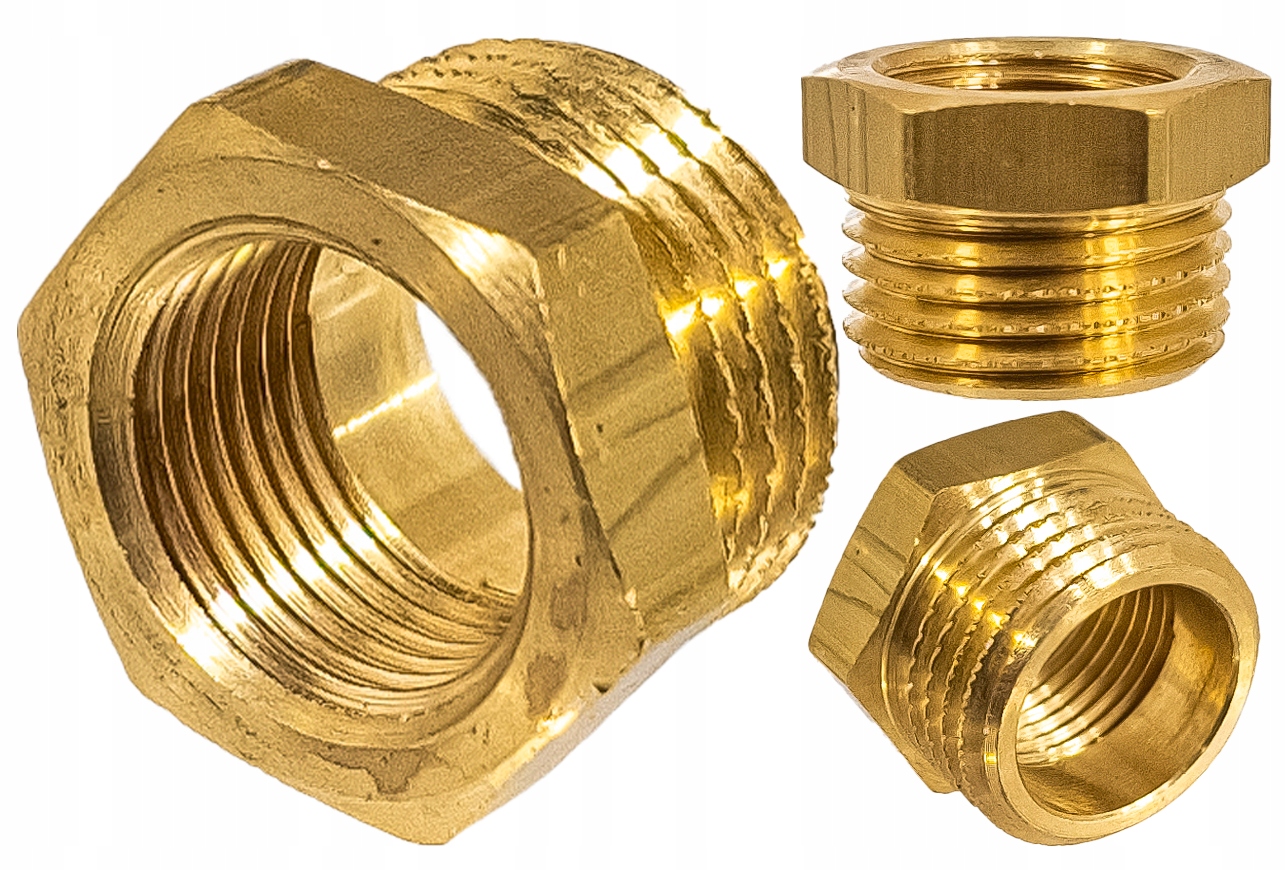 Nypel 3/8'' NPT- 1/2'' BSP stalowy POLBERIS goods for industry