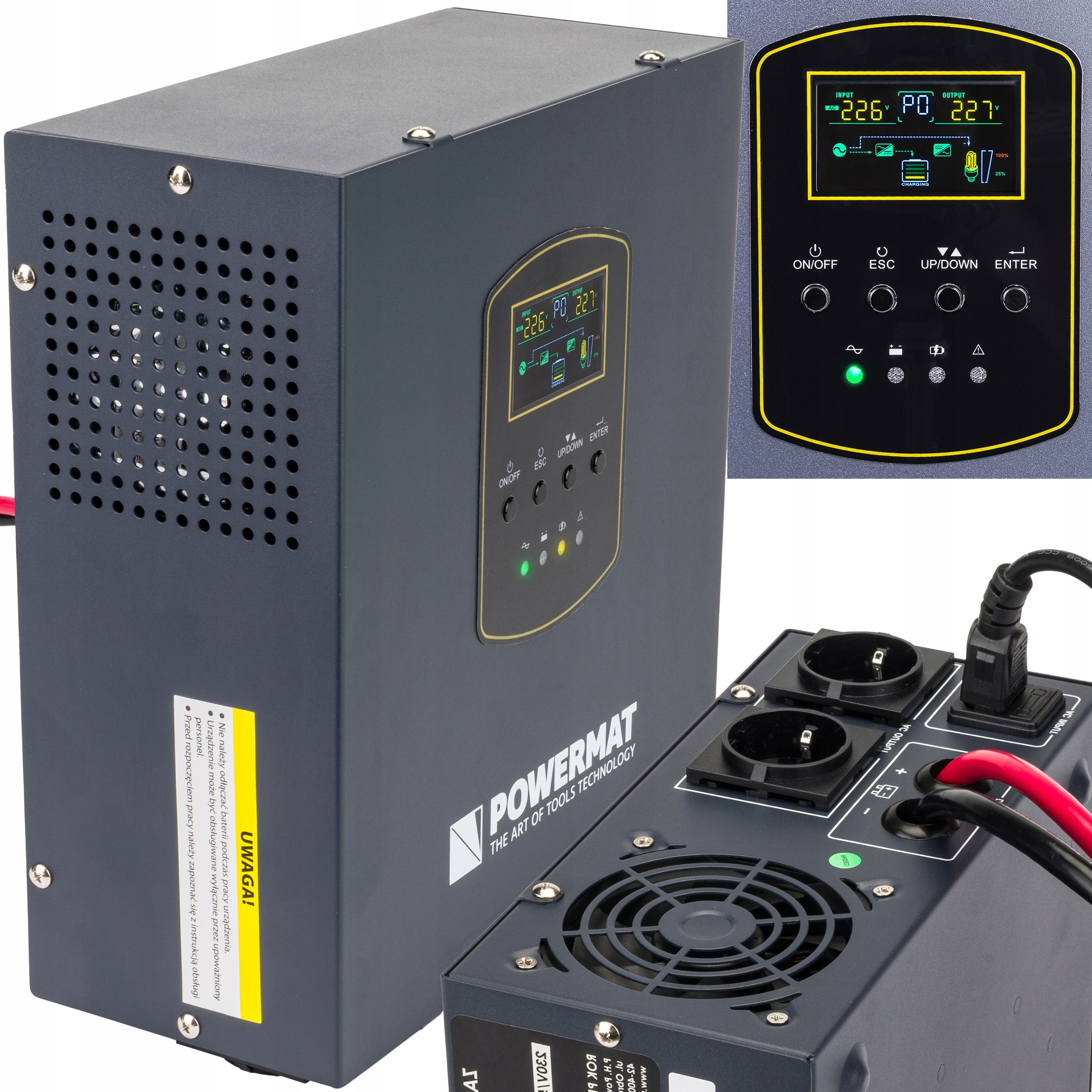 

Zasilacz Awaryjny Ups LCD 1500VA 1200W Do Pieca Co