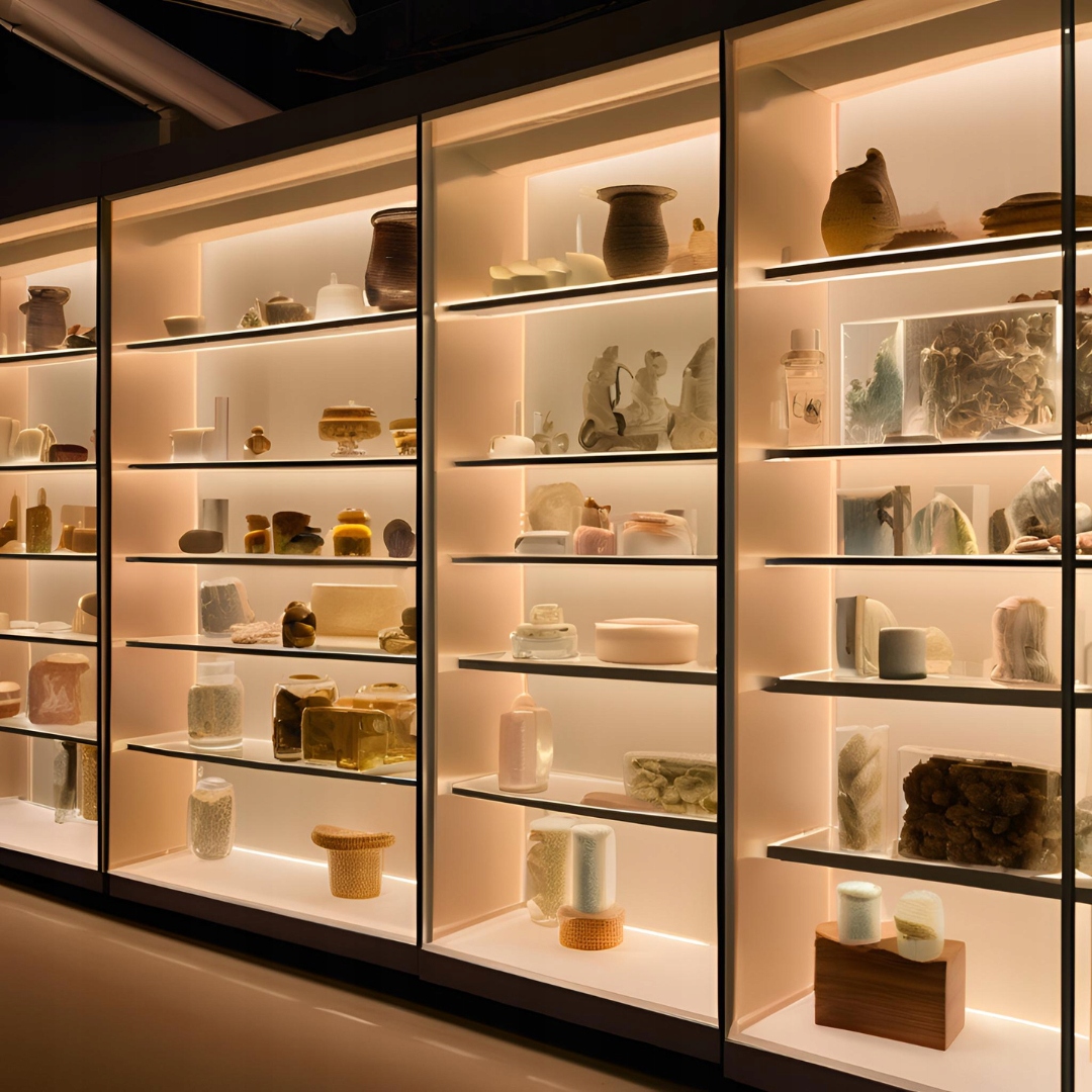 5x LED do witryn szklanych oświetlenie LED do półek gablot szafek RGB Moc 7 W