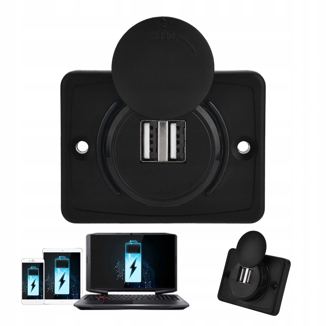 

Ładowarka samochodowa 2x Usb 3.1A 5V 16W