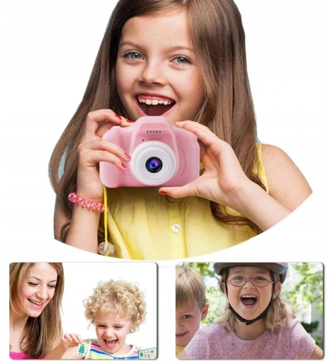 Aparat Kamera Cyfrowa HD + GRY dla Dzieci Prezent Wiek dziecka 3 m +