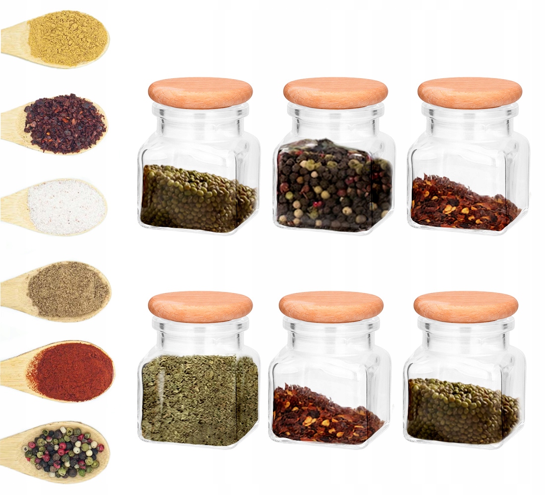 

Słoik Na Przyprawy 120ML 6 Sztuk Przyprawniki