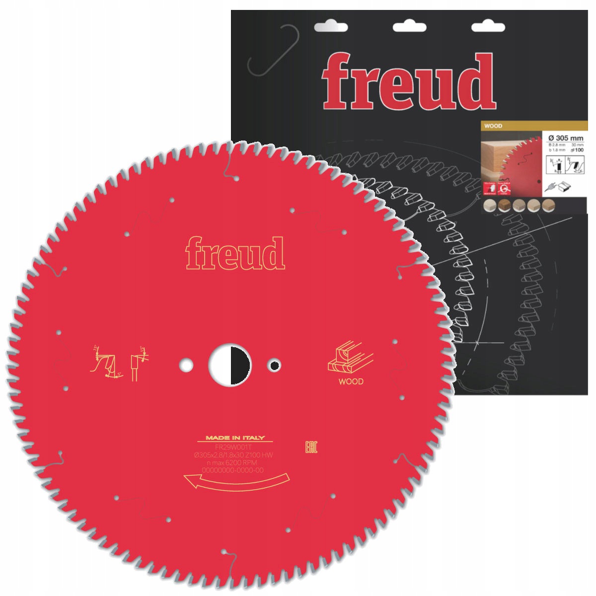Freud Tarcza Piła Widiowa 305/30 mm, 100 Zębów Do Drewna, Mdf