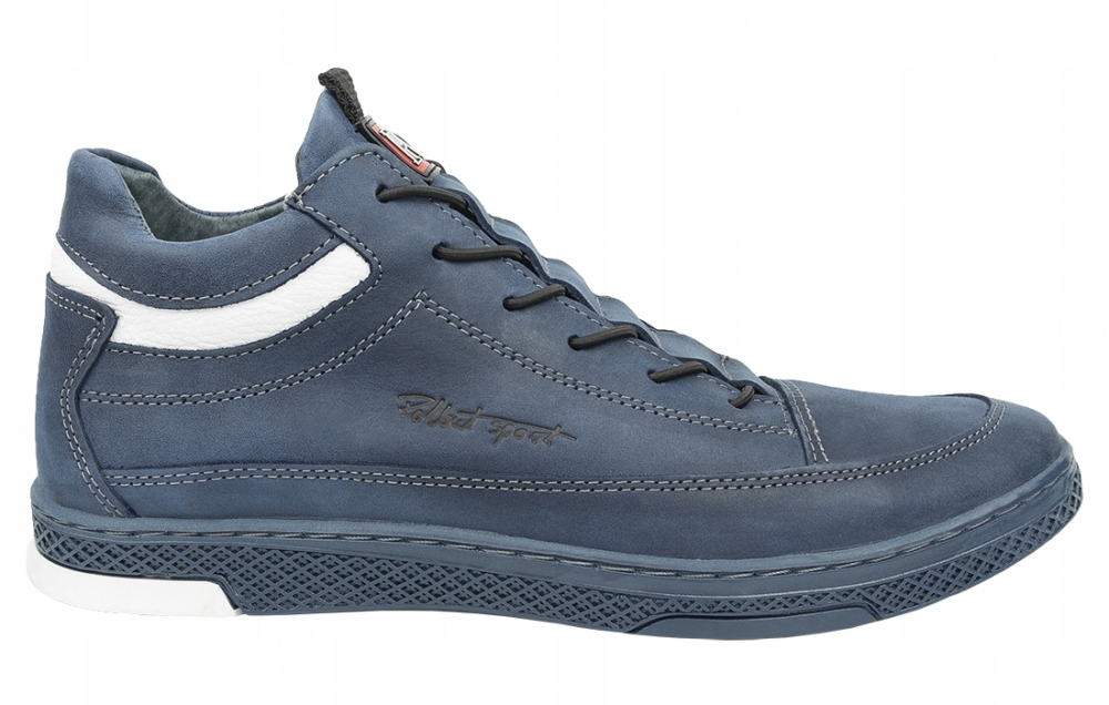 

Buty Zimowe Skórzane Ocieplone K25 Niebieski 42