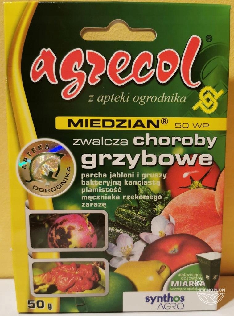 

Miedzian Agrecol 50g zaraza choroby grzybowe parch