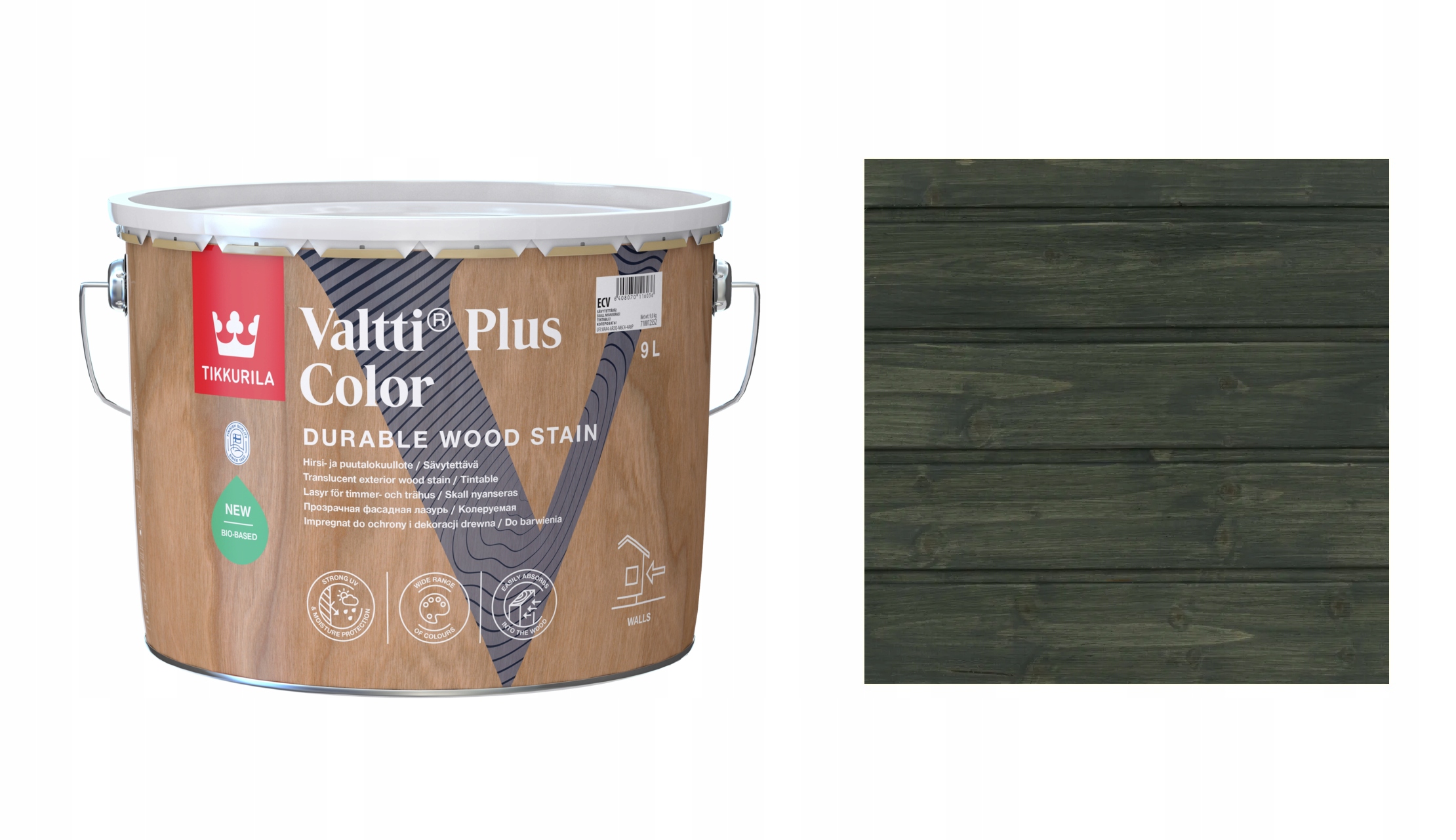 Tikkurila Valtti Plus Color 9L 241A Dark Woods Rychleschnoucí Impregnace