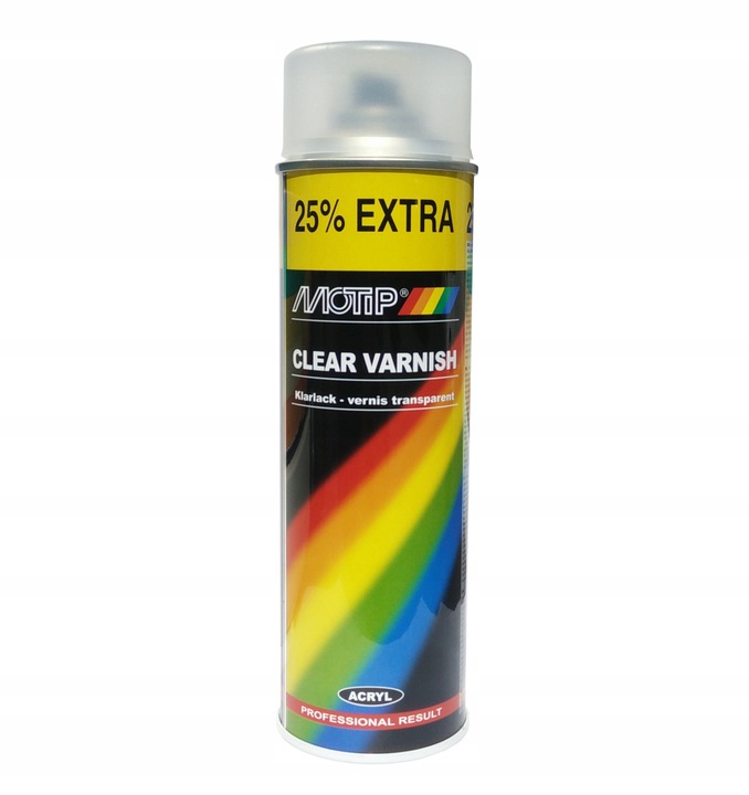 

Bezbarwny Mat Motip Lakier Akryl Farba Spray 500ML