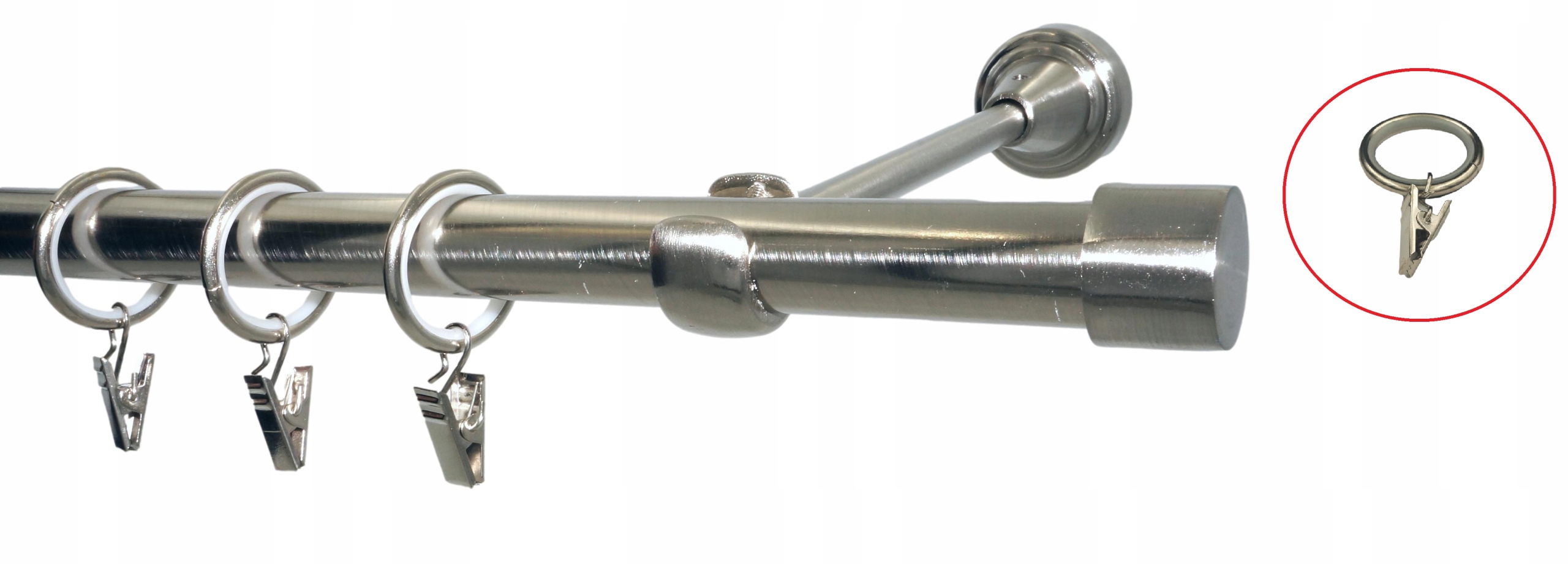 

Karnisz metalowy pojedynczy 19 280cm