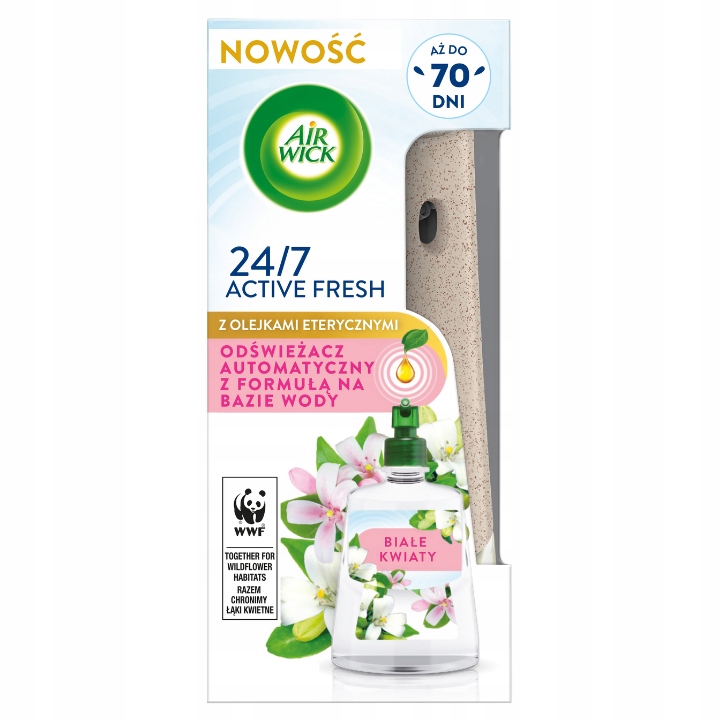 Air Wick Active Fresh Białe Kwiaty Komplet Zestaw + 1 Wkład Stan opakowania oryginalne
