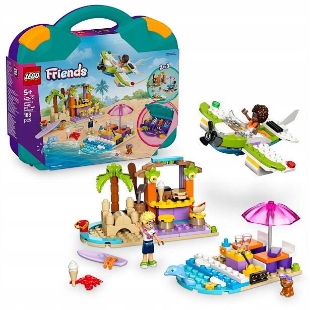 Lego Friends 42672 Kreativní plážový a cestovní kufřík