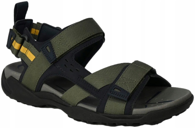 Geox Khaki pánské sandály Geox Terreno Grip