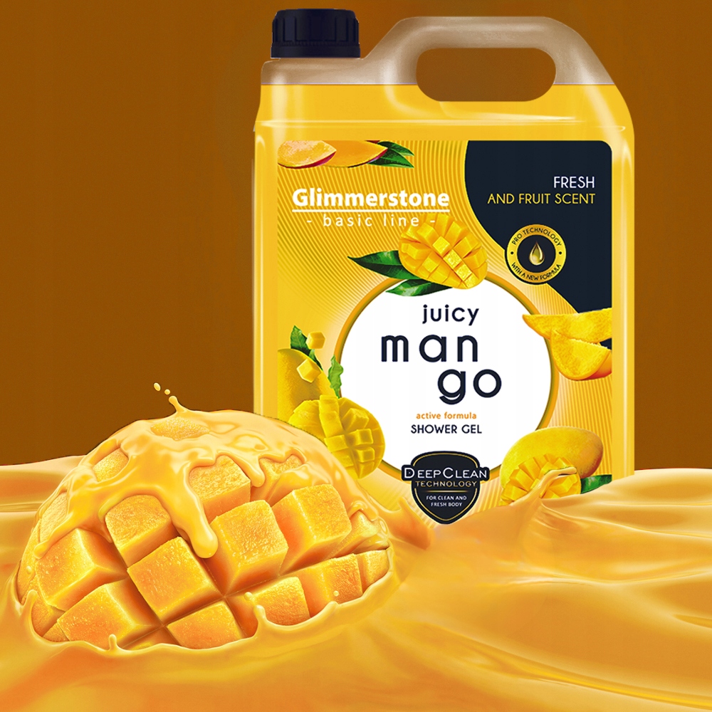 GLIMMERSTONE SHOWER GEL ŻEL POD PRYSZNIC SOCZYSTE ŚWIEŻE MANGO 5L JAKOŚĆ EAN (GTIN) 5905261417091