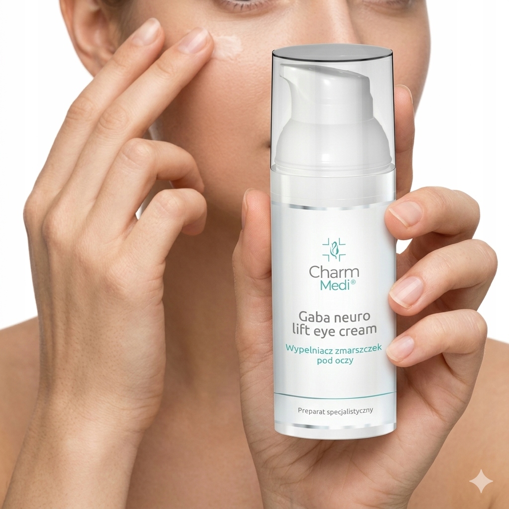 Charmine Rose Gaba Neuro Cream vyplňovač pod oči Vzhled po ošetření sérem