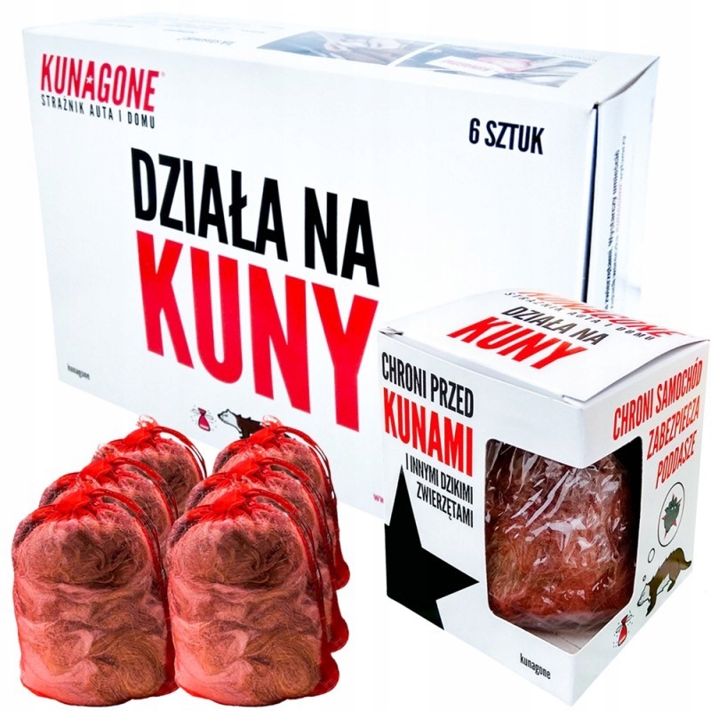 

6x Odstraszacz Na Kuny Do Samochodu Domu Kunagone