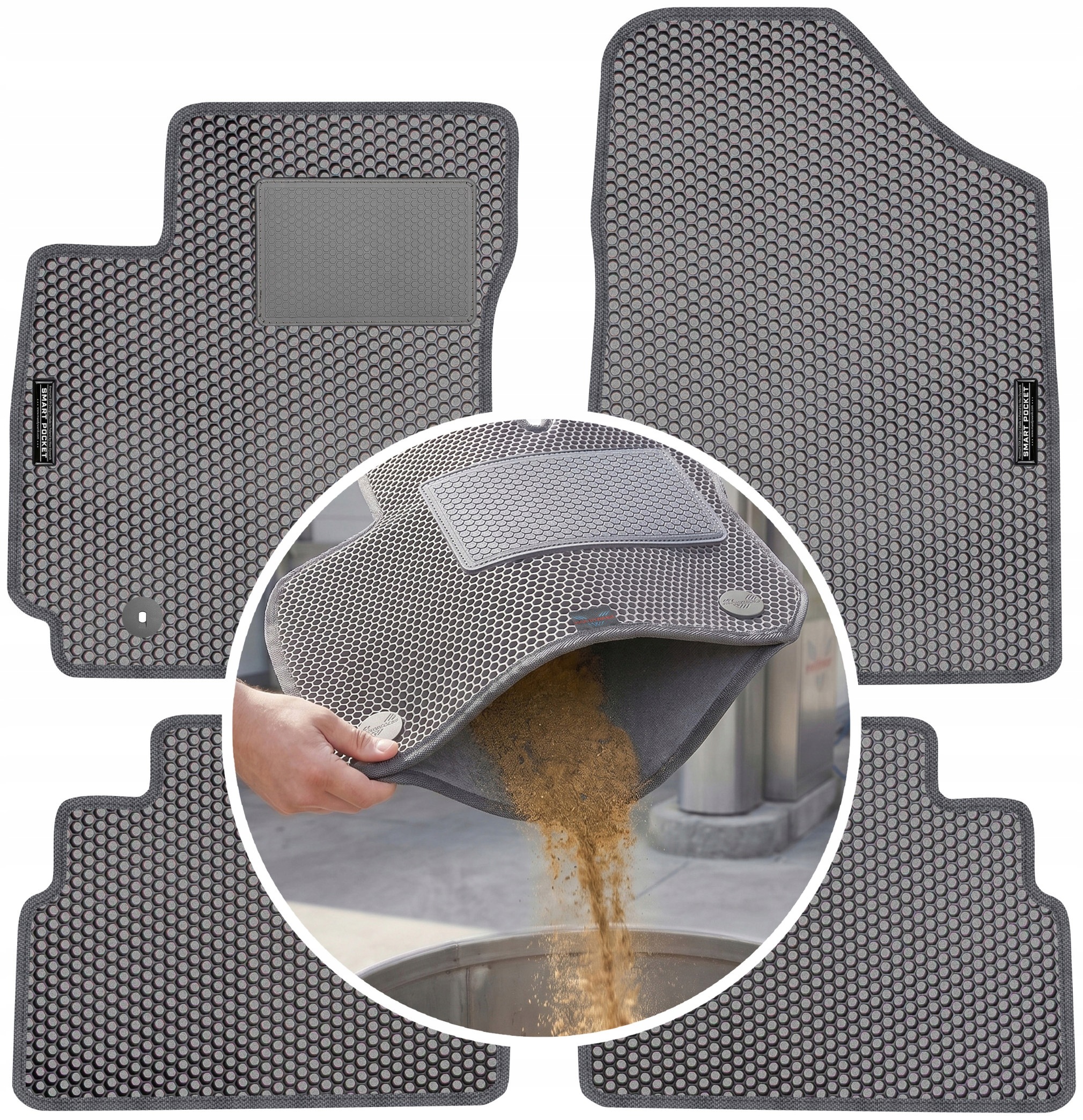 Hyundai Kona II Crossover 2023 Koberce Eva Smart Pocket Šedé