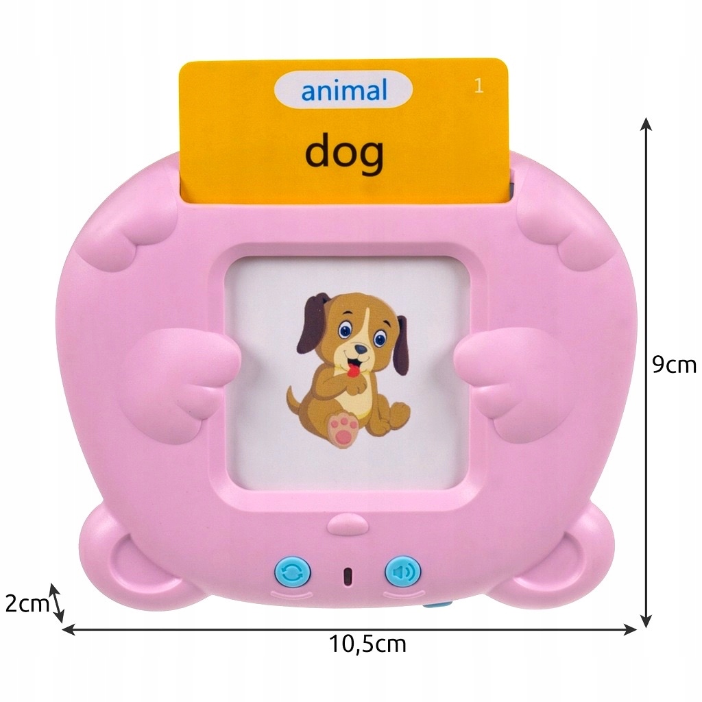 ZABAWKA DO NAUKI ANGIELSKIEGO SŁÓWKA 224 KARTY Płeć chłopcy dziewczynki