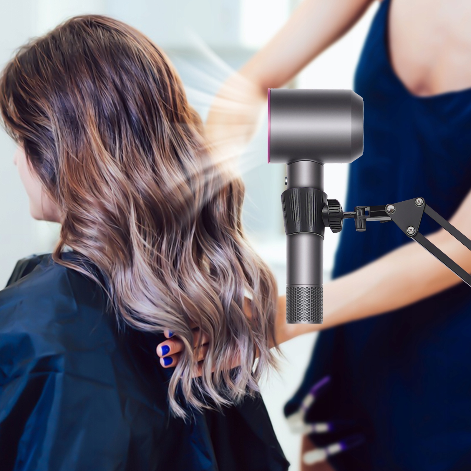 Wysuwany stojak na suszarkę do włosów Marka inna