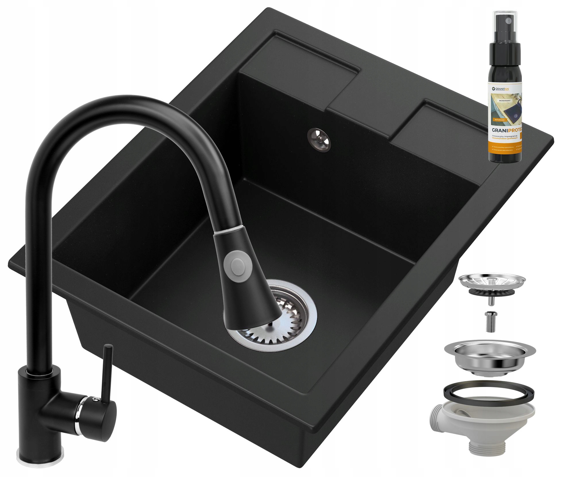 Granitan Granitový Drez, Batéria, Sifón, Impregnácia