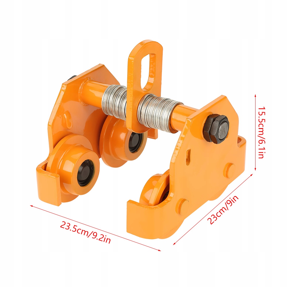 Reczny wozek suwnicowy stalowy1000kg zeliwne kol Producent code KK110N