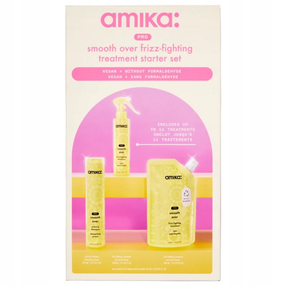 Sada Amika Pro Smooth Over Frizz Starter Set Profesionální Sada