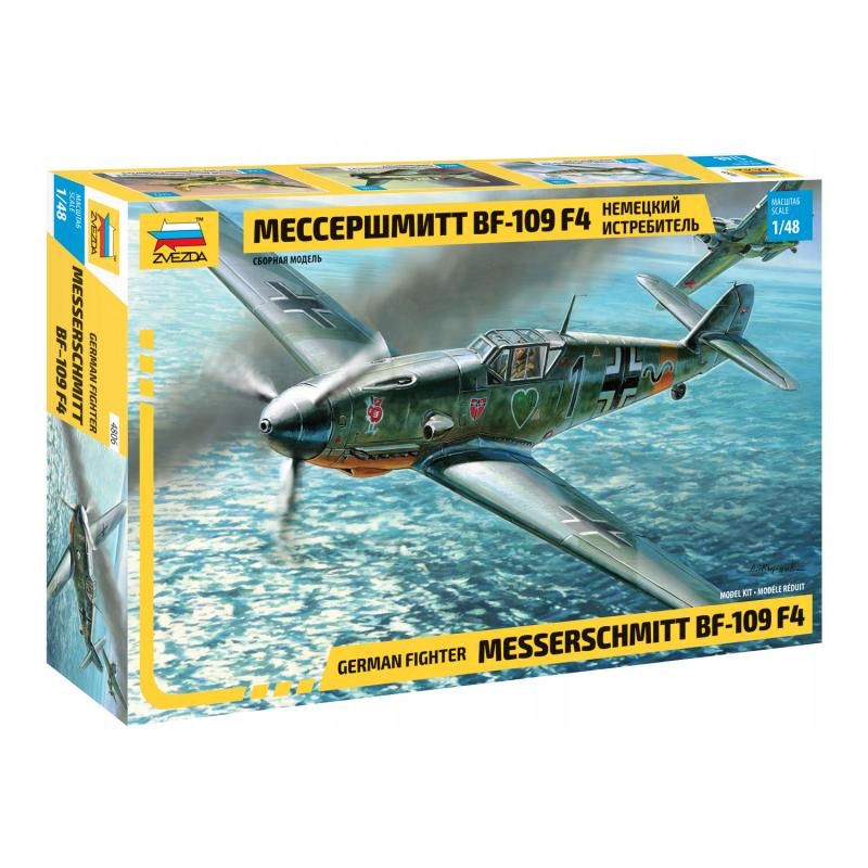 1:48 Německá stíhačka Messerschmitt Bf-109 F4