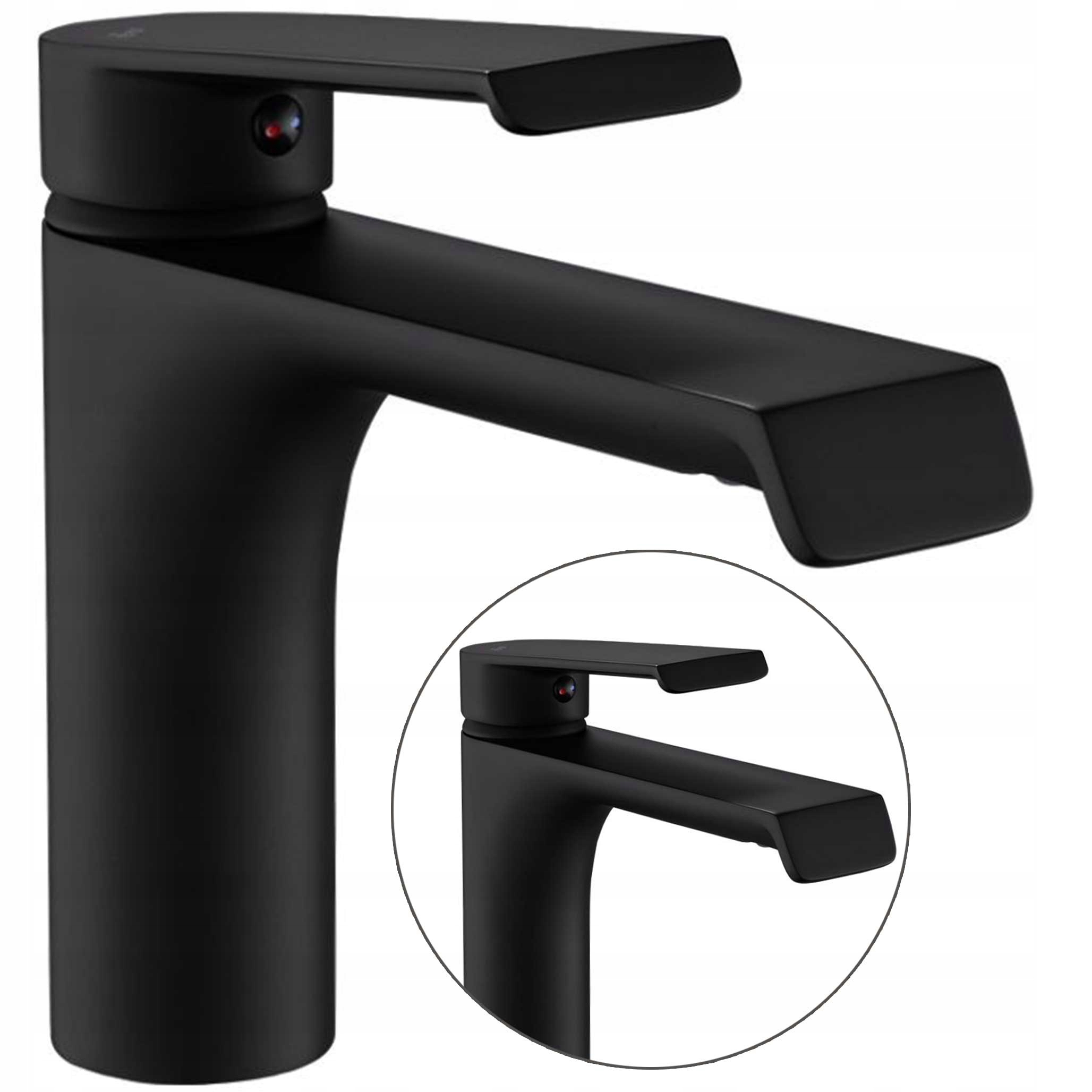 Umývadlová batéria Nízka Čierna Rea Hass Trvalá povrchová úprava Pevná