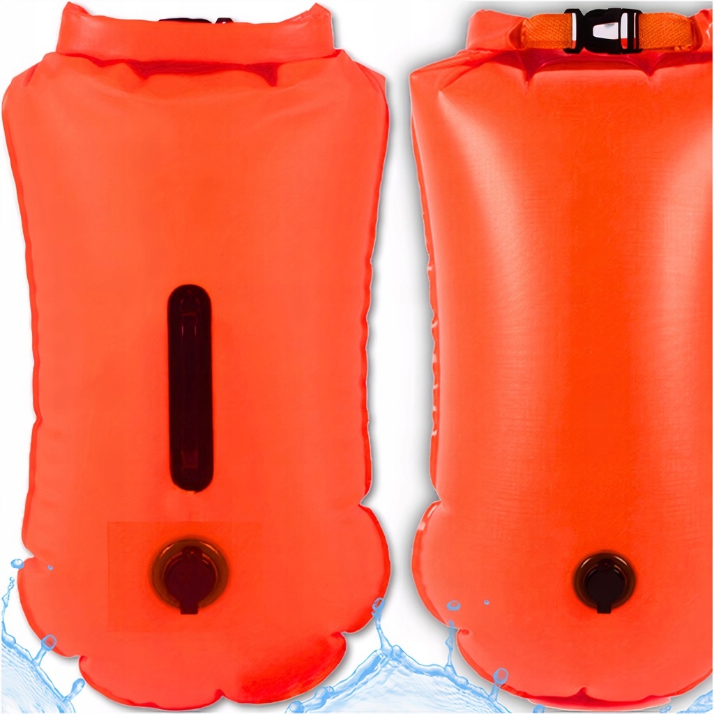 Bojka Asekuracyjna Boja do Pływania Dmuchana Sucha Kieszeń Deska Duża 74cm Kod producenta 00023924