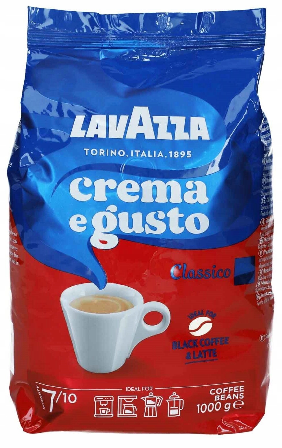 Káva zrnková směs Originál Lavazza Crema e Gusto Classico 1000 g