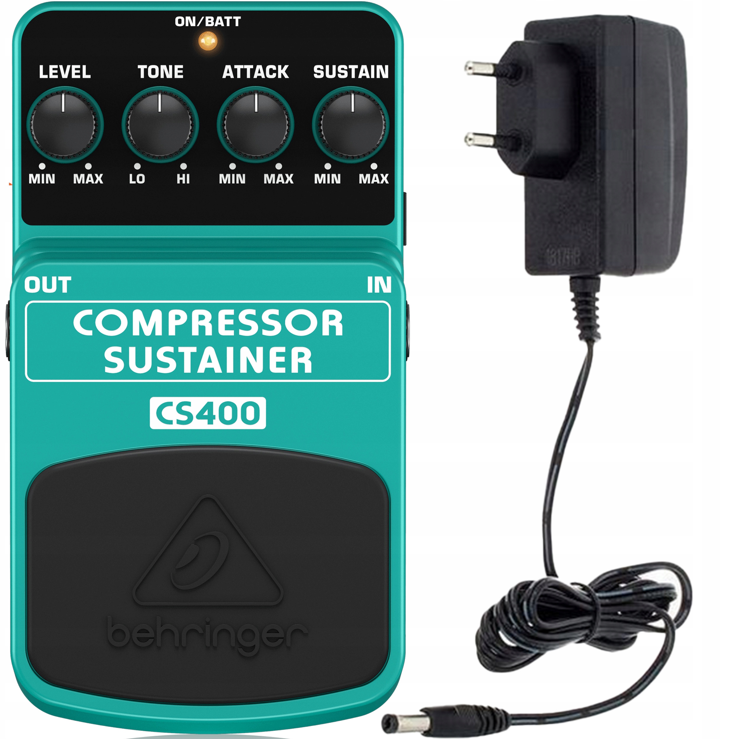 Kytarový efekt Behringer CS400 Compressor Sustainer Napájecí zdroj 9V Set