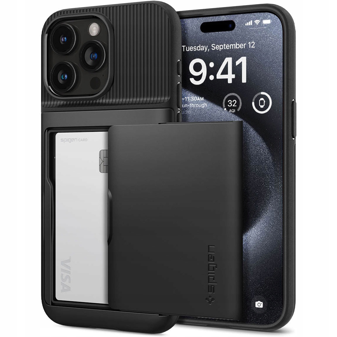 Etui do iPhone 15 Pro, Spigen Slim Armor Cs, case, cover, obudowa, futerał