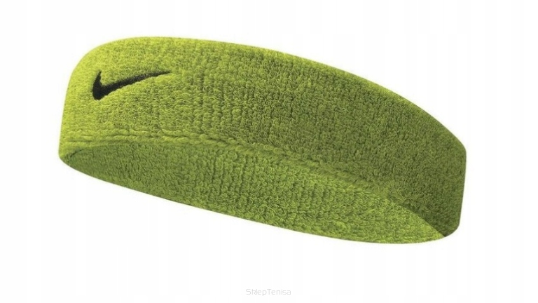 Frotka tenisowa na głowę Nike Swoosh Headband zielona