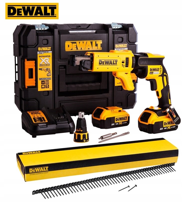 Wkrętarka Akumulatorowa Do G-k 18V 2*2.0AH LI-LON+DCF6201
