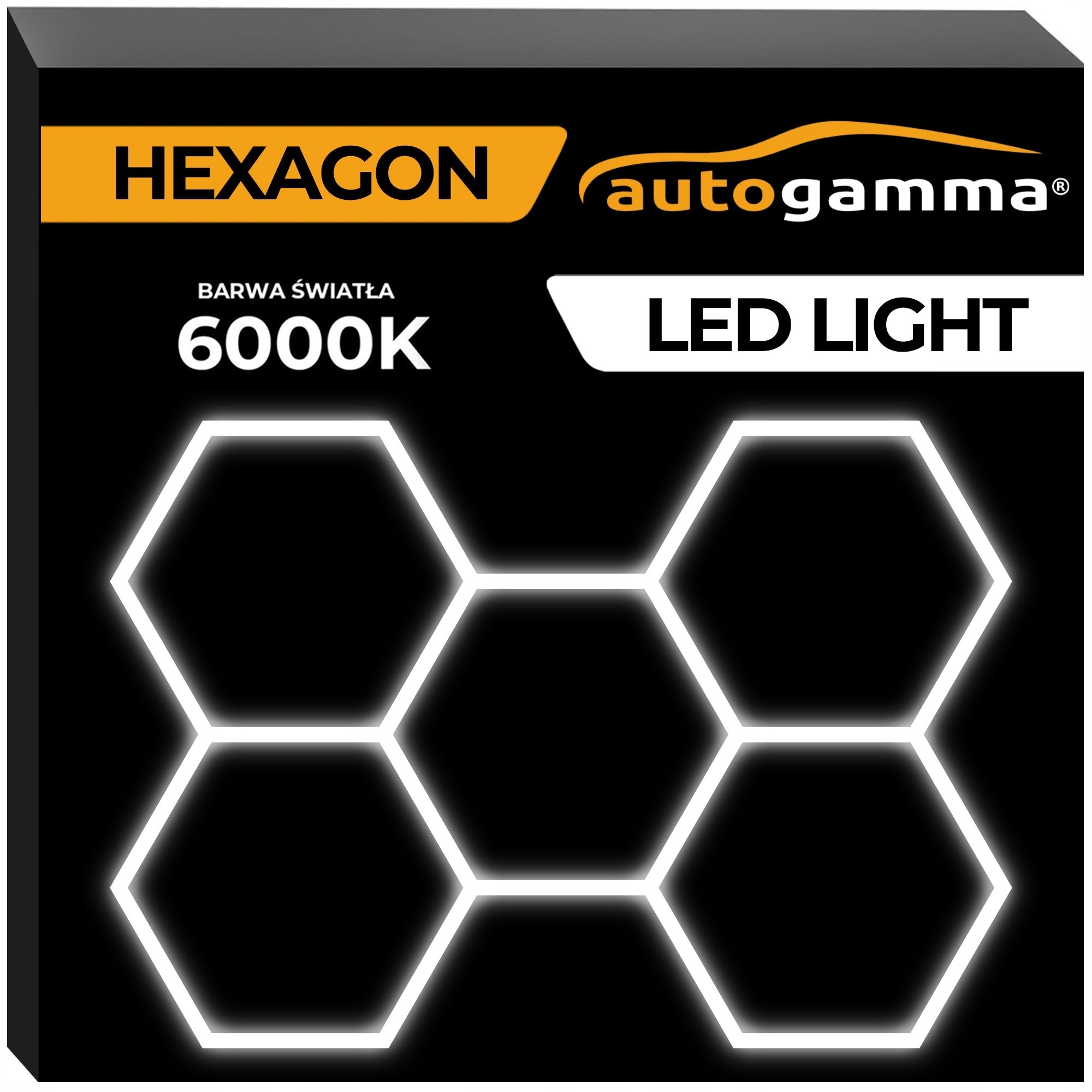 Led Lampa Hexagon Panel Osvětlení Dílna Garáž Dům 297 x 206 5500-6000K