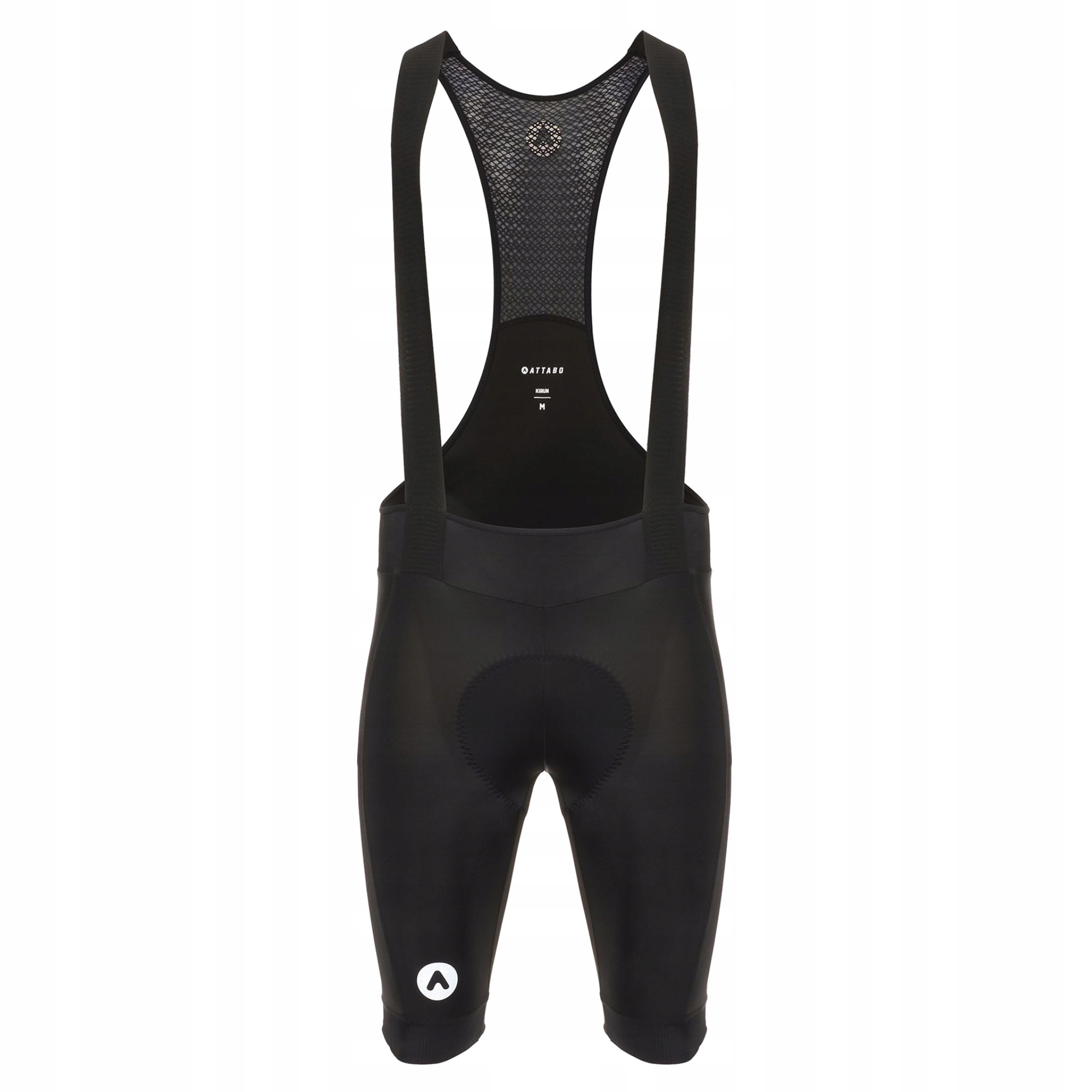 Spodenki rowerowe męskie Attabo Kirun Bib Shorts czarny Wkładka Piankowa