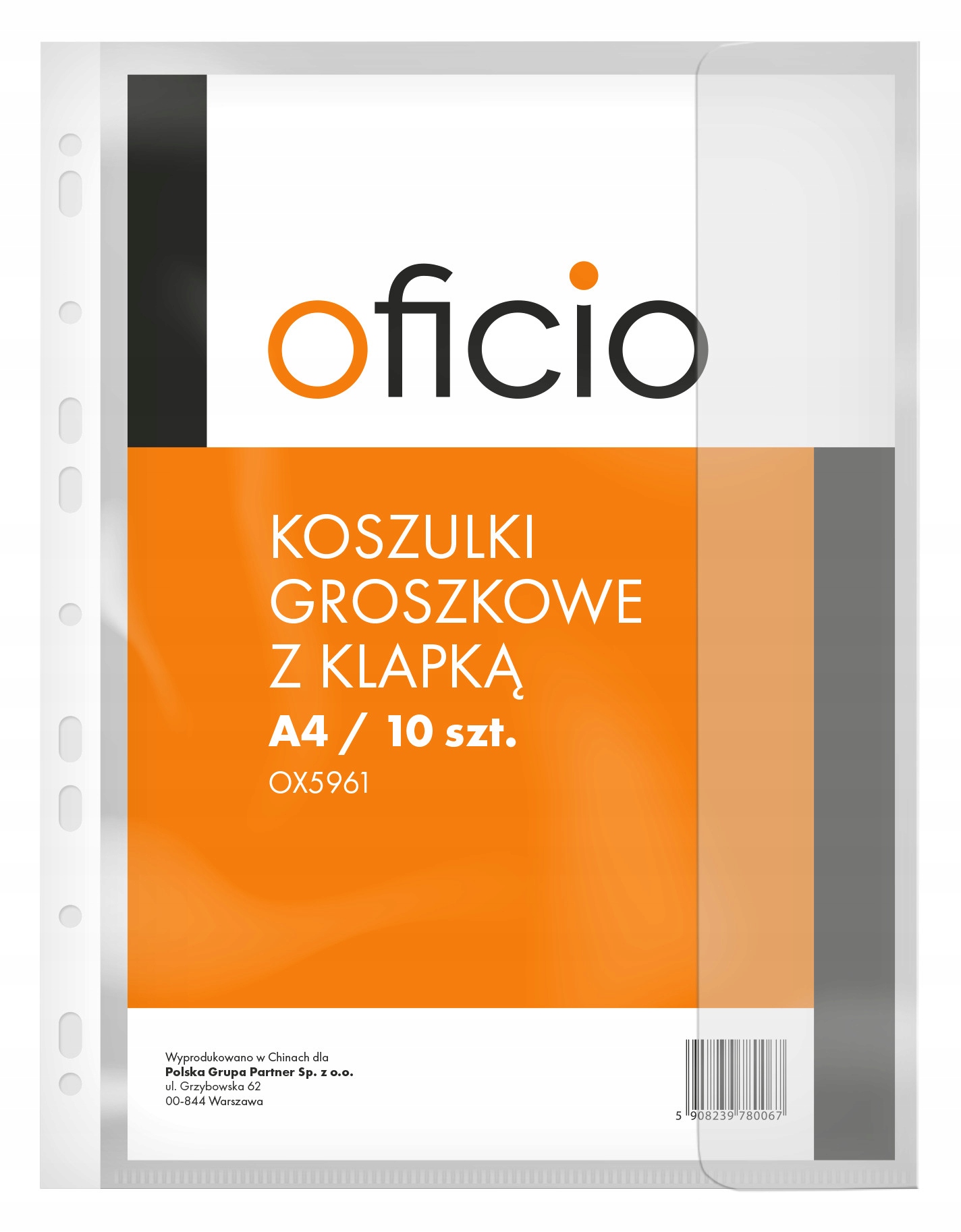 

Koszulki groszkowe a4 z klapką oficio