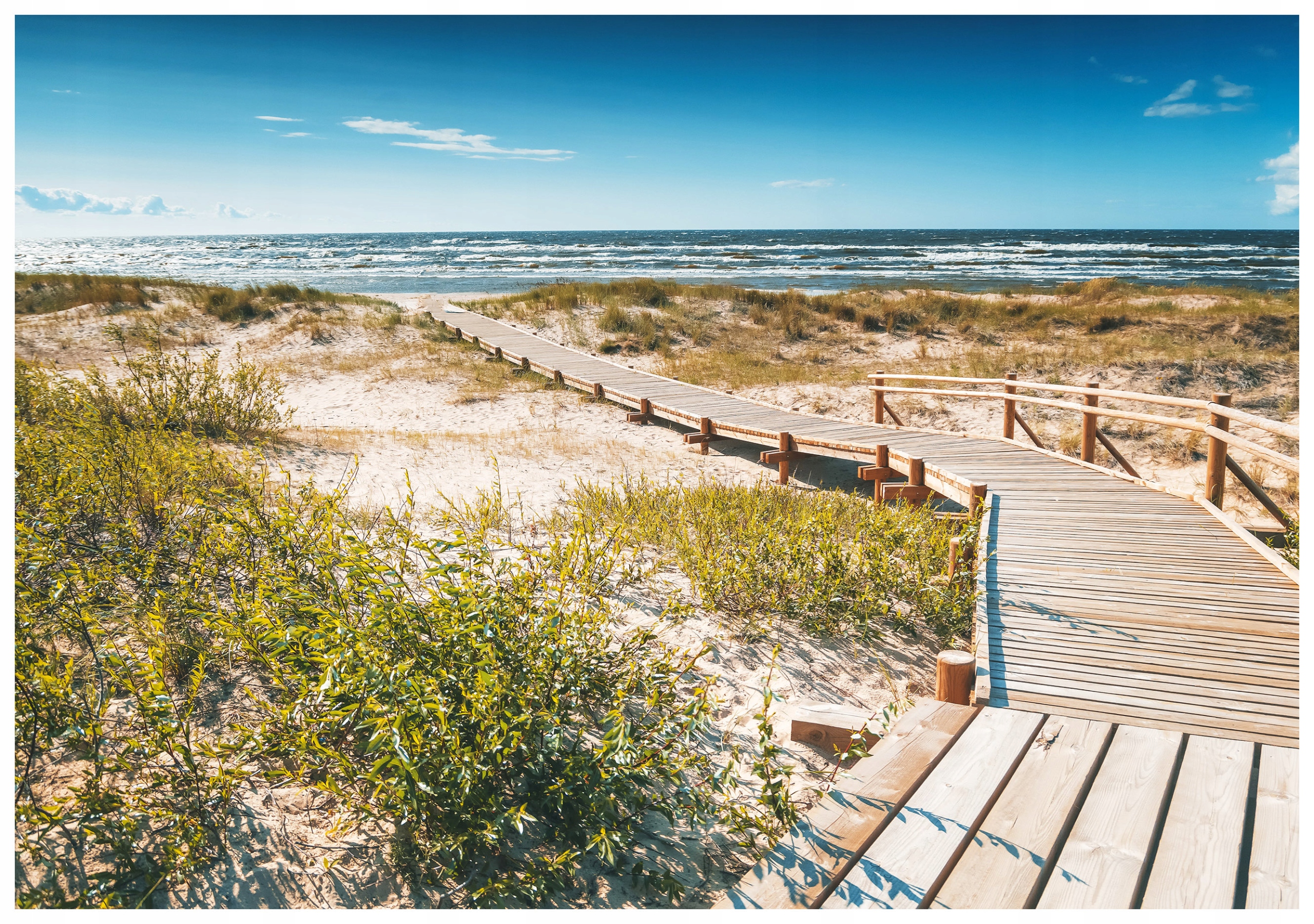 Vliesová fototapeta Pláž Moře Dřevěná cesta Relaxace 254x184 lepidlo