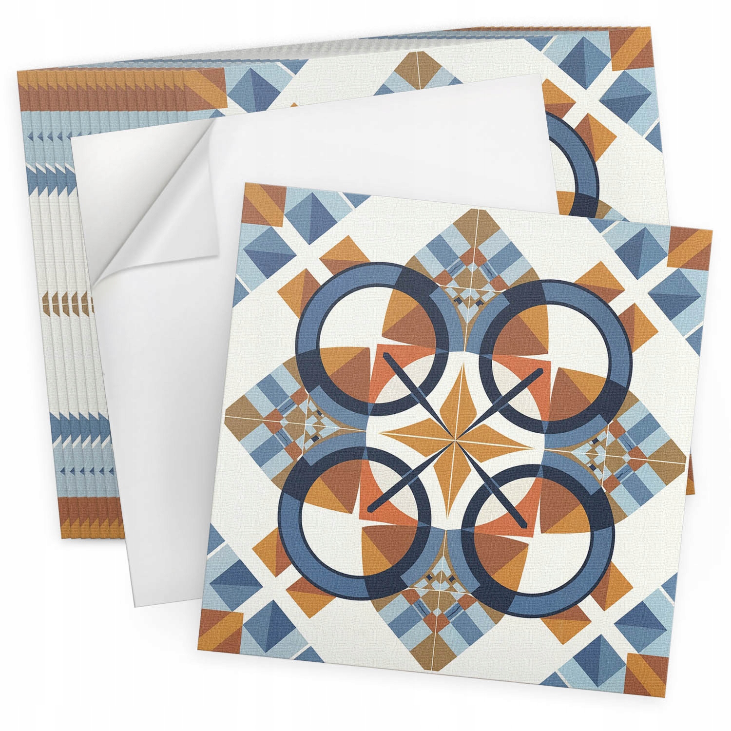 Sada dlaždic Vinyl Pvc 20 ks 20x20 cm Geometrický vzor s kruhy