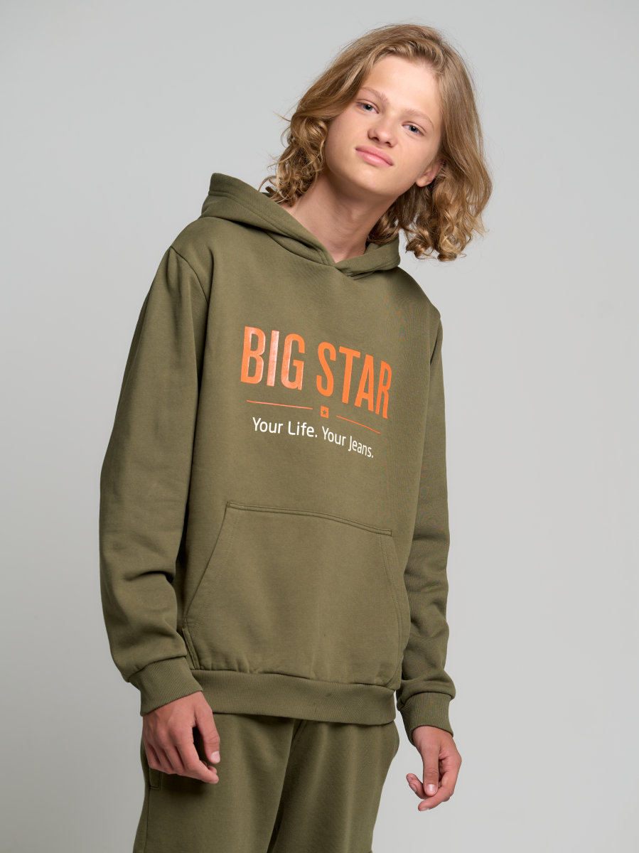 

Big Star Bluza Chłopięca Khaki Brunek 303 134