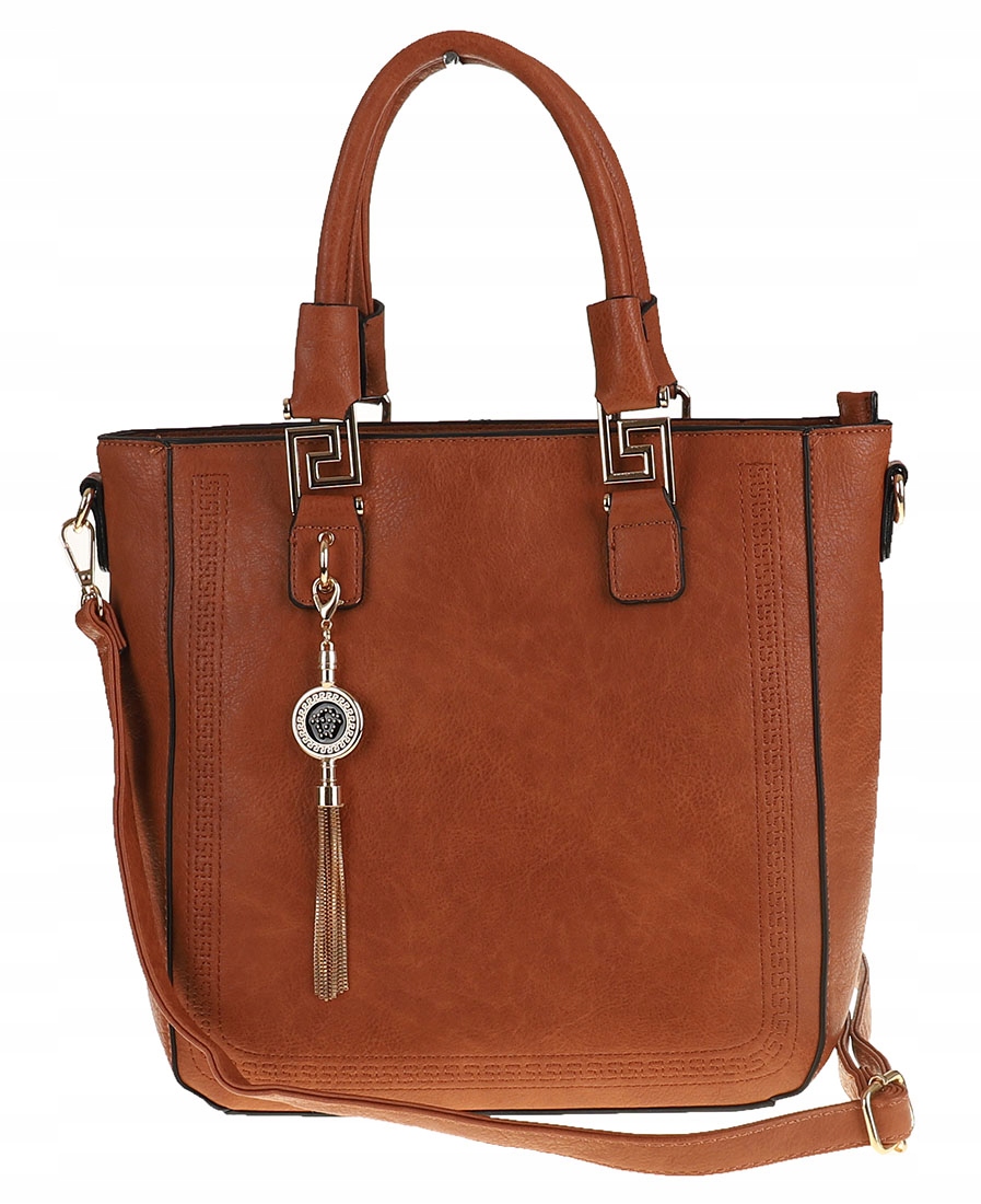 Victoria&Co Torebka Damska brązowa teczka listonoszka H063 brown Stan opakowania oryginalne