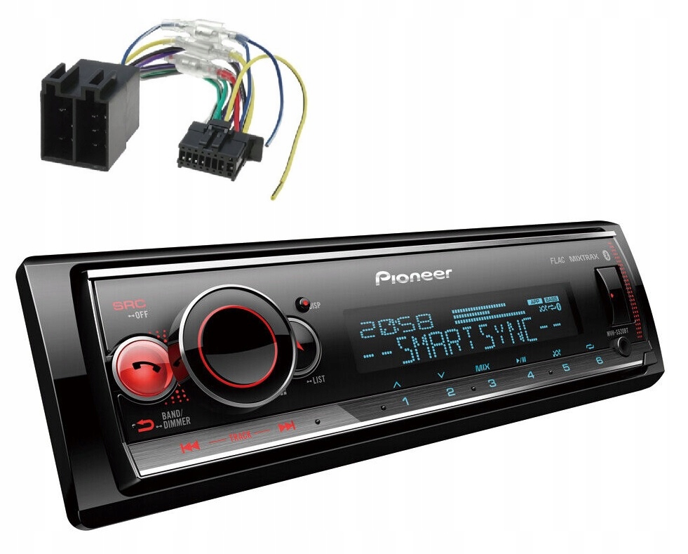 Pioneer MVH-S520BT Bluetooth autorádio Aux MP3 Color Mosfet 4x50W