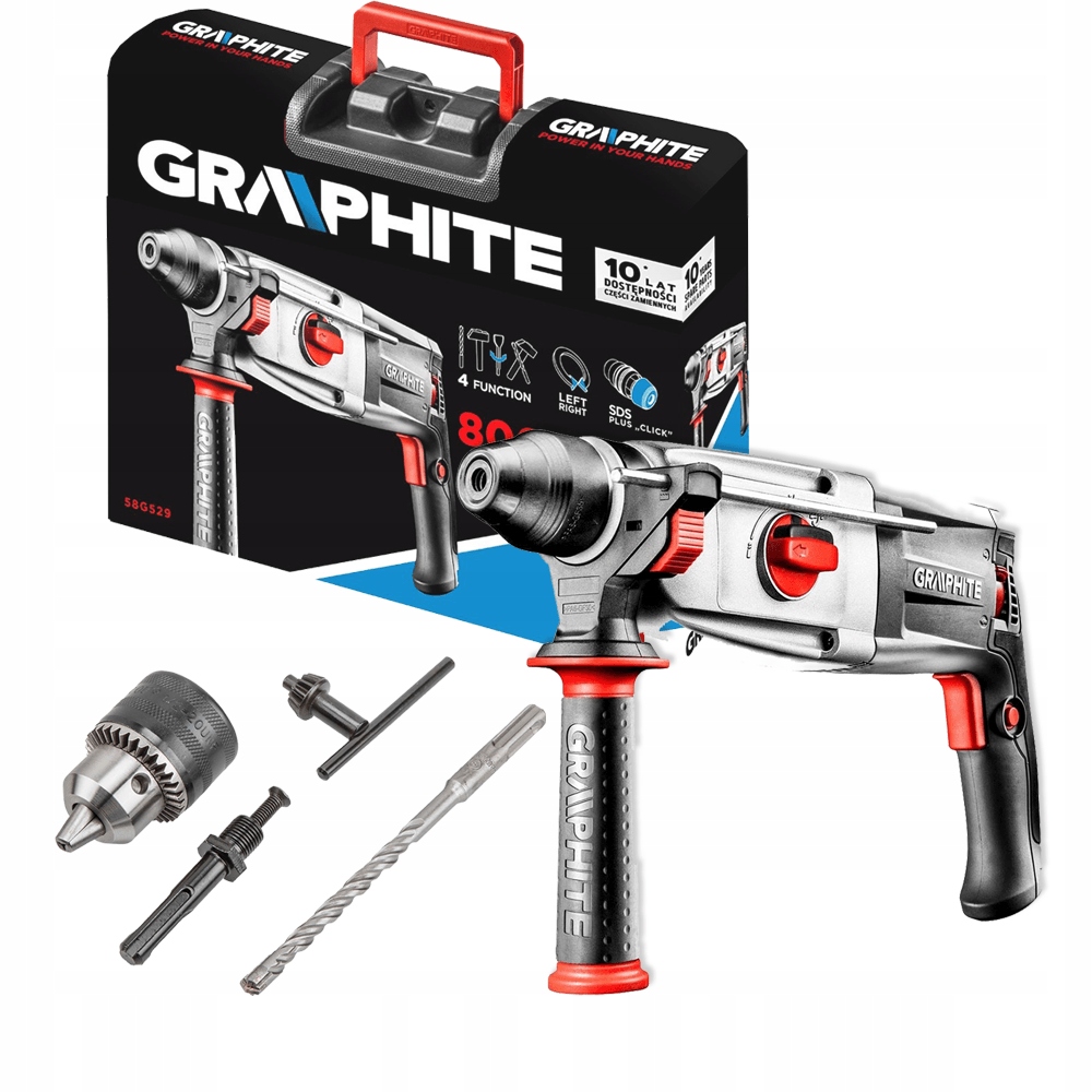МОЛОТОК SDS + 800 Вт ГРАФИТ 58G529 АКСЕССУАРЫ б/у купить в Украине из  Европы: цена в интернет-магазине LuxPL