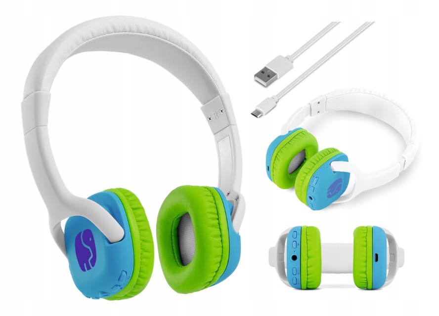 Dětská bezdrátová sluchátka TechniSat Technifant Bluetooth zelená