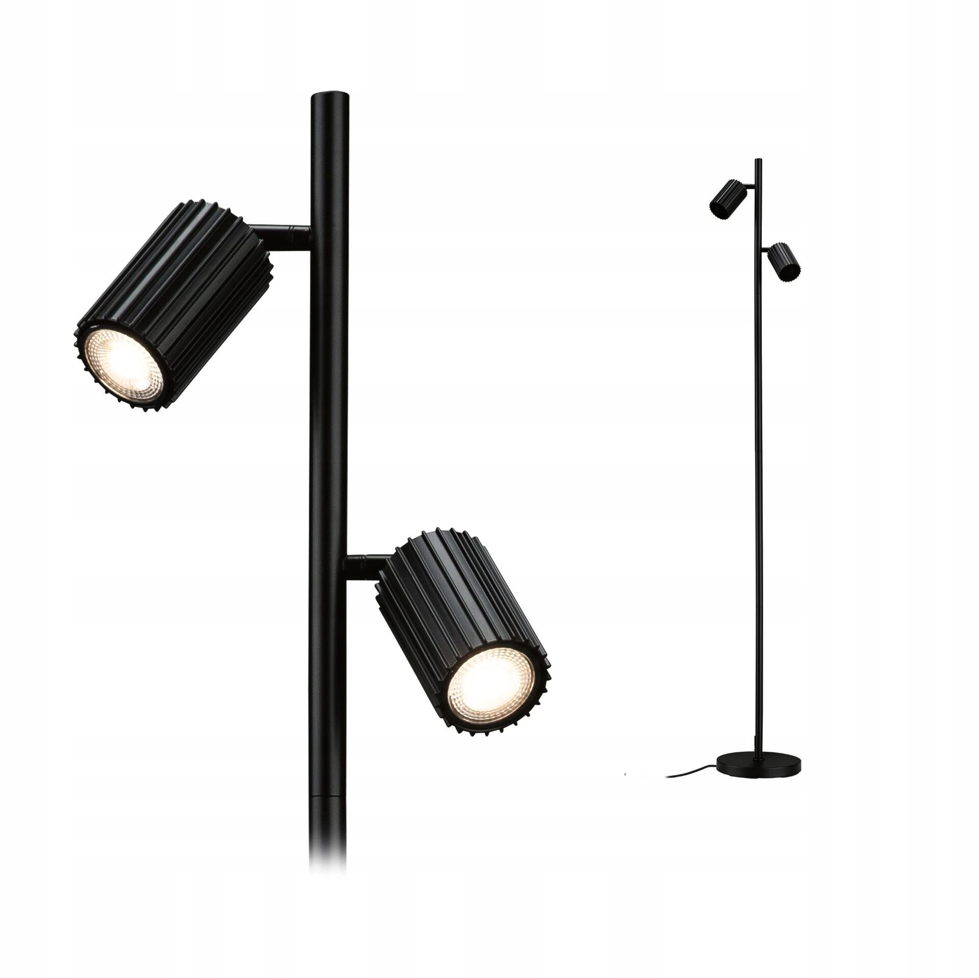 Paulmann Stojacie svietidlo Lirena 1575mm max. 2x7W čierna mat