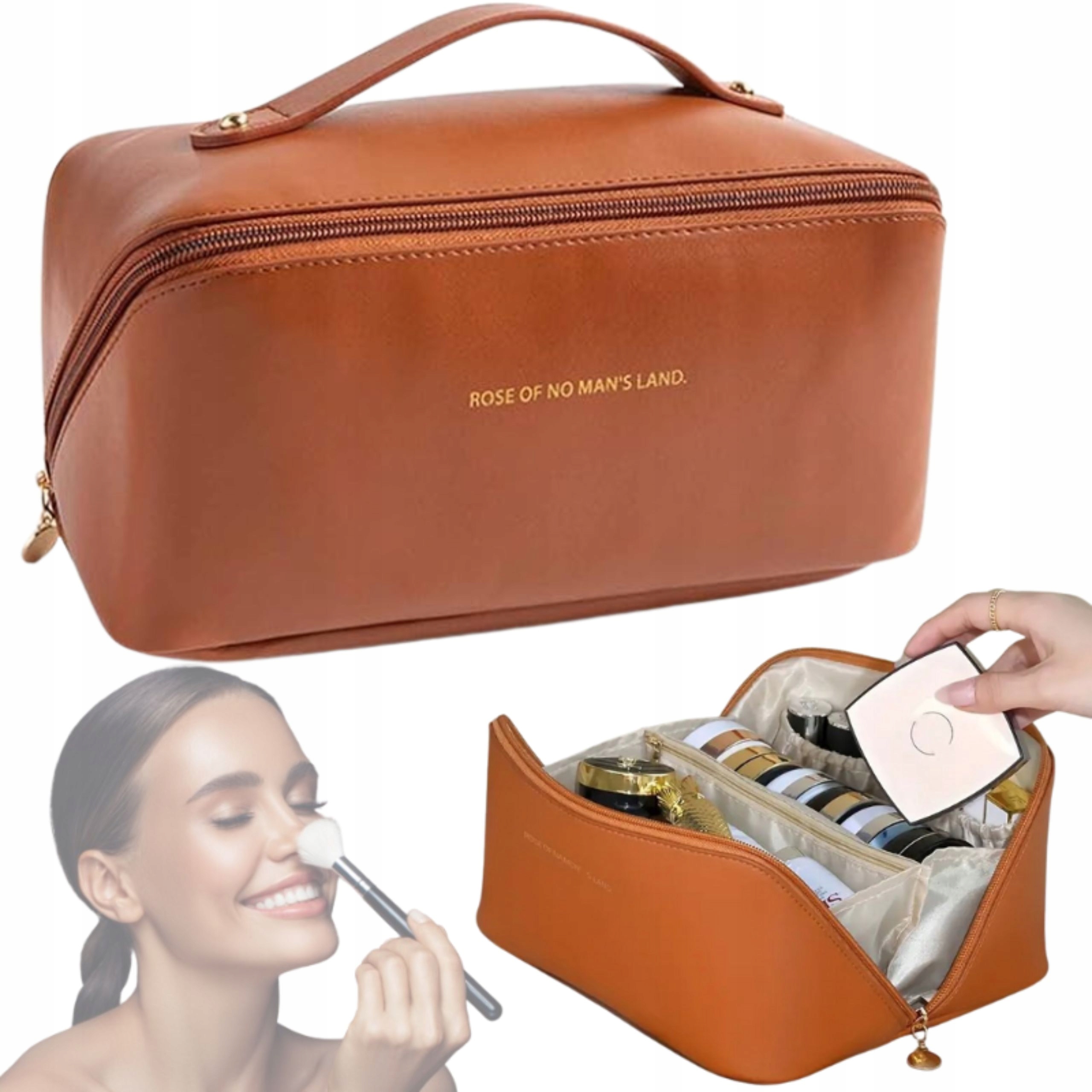 KOSMETYCZKA PODRÓŻNA DAMSKA KUFEREK ORGANIZER NA KOSMETYKI DO SAMOLOTU